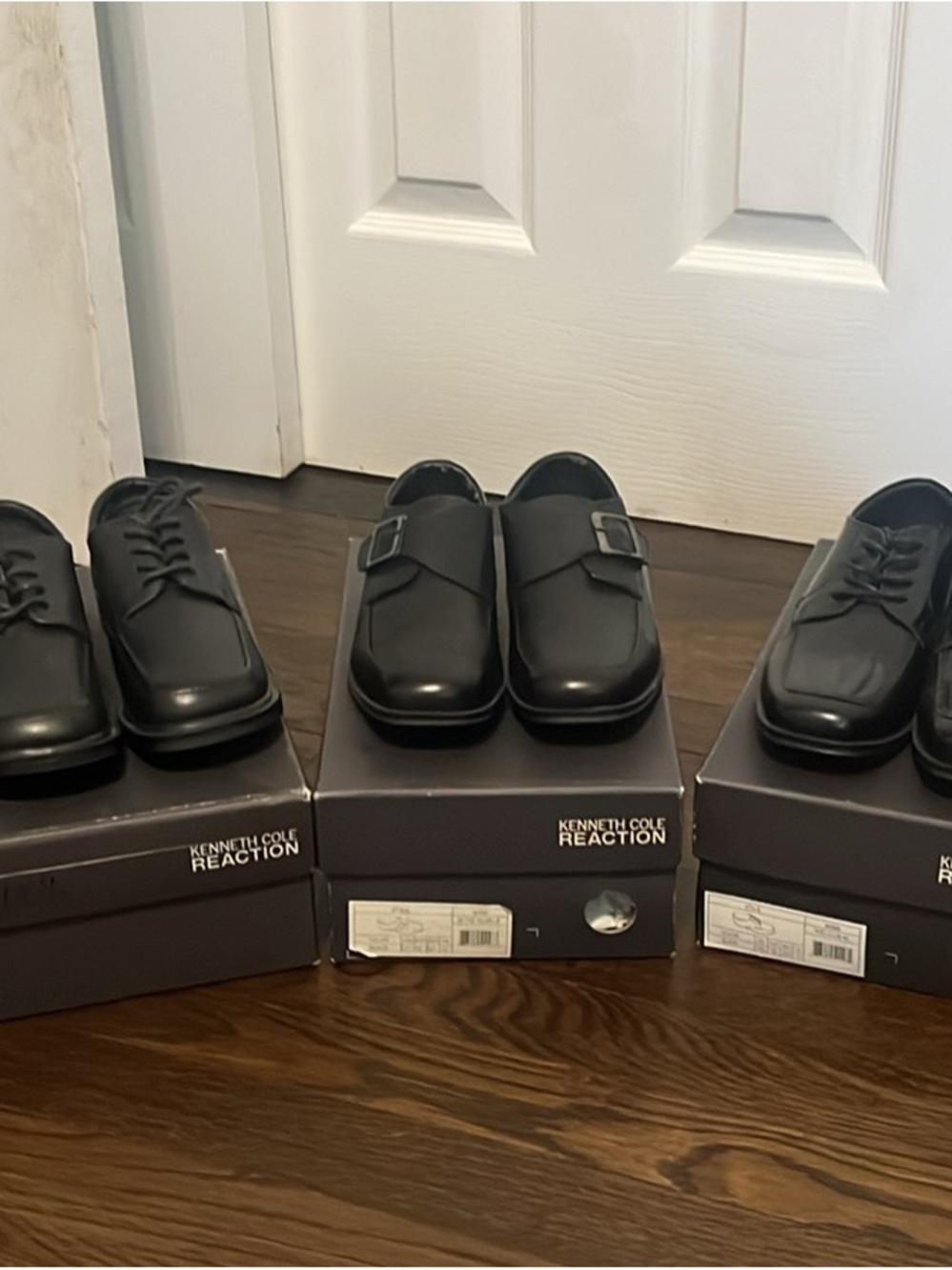 Kenneth Cole Reaction Boys Black Dress Shoes - Classic Monk and Lace Options
